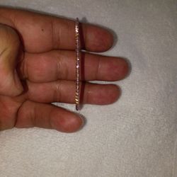Pink Sapphire White Gold Bracelet