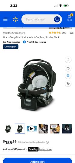 Graco 4 in 1 infant car seat