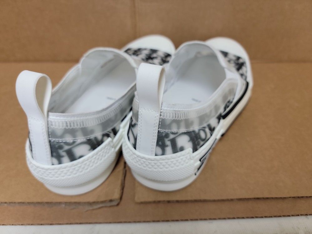 Dior B23 Slip On Oblique Transparent Trainers Black White Size 40 Us 7