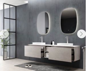 23”x36”bathroom mirror oval LED