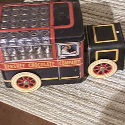 vintage hershey tin truck 
