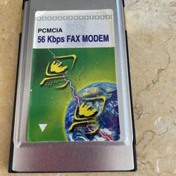 PCMCIA 56 kbps Fax Modem Model KFM5600-L PC Card