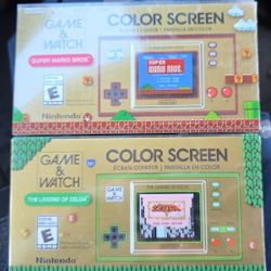 Nintendo Game And Watch Super Mario And Zelda 