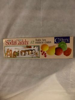 Soda caddy holes 10 -12 Ounce cans