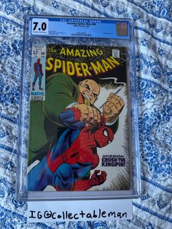 AMAZING SPIDER-MAN #69 CGC 7.0 Kingpin Cover 1969