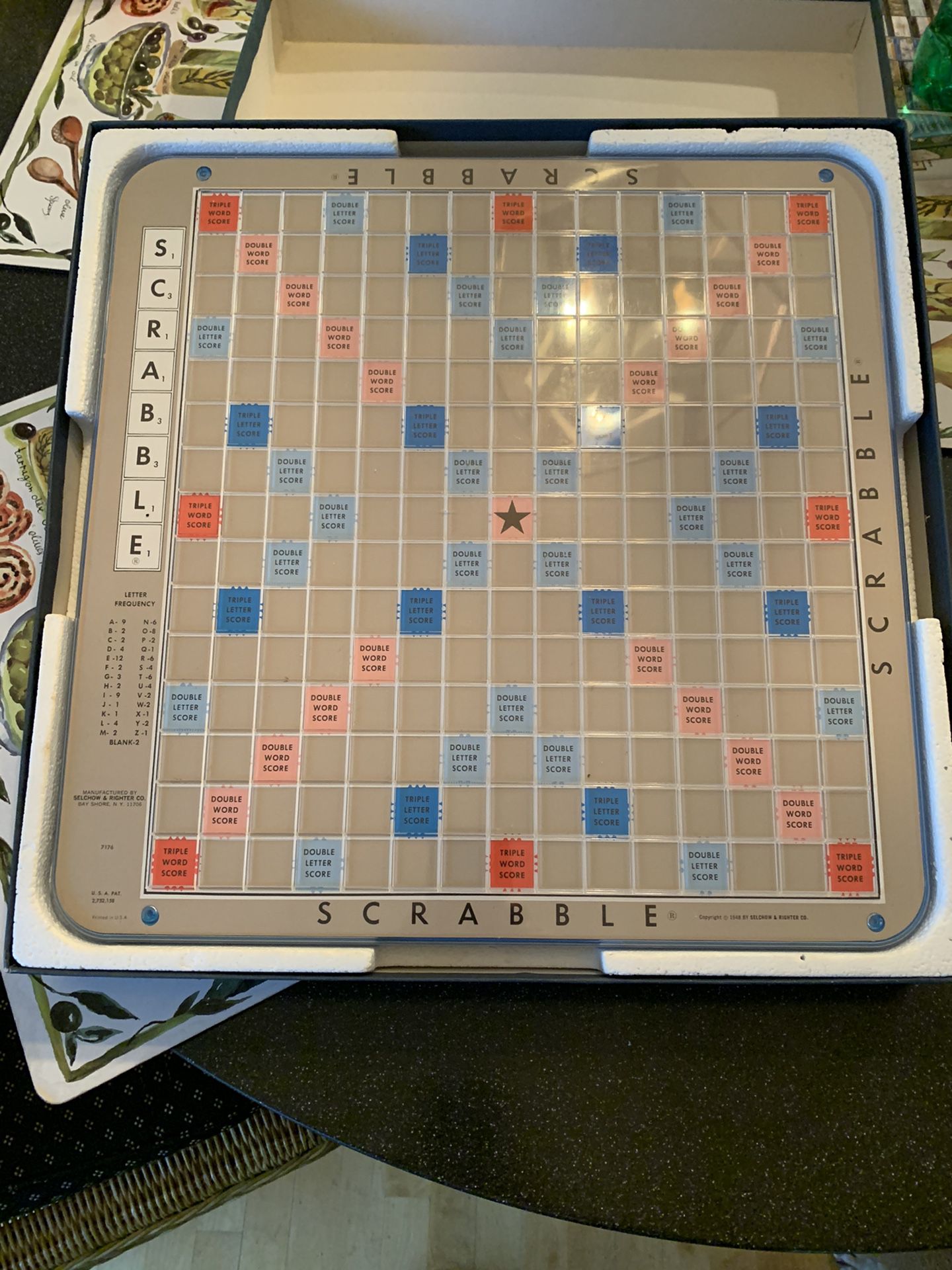 Vintage Turntable Scrabble Game