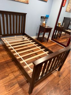 Twin Pottery Barn Bed and Mattress