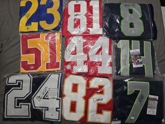Autographed Certified NFL Jerseys