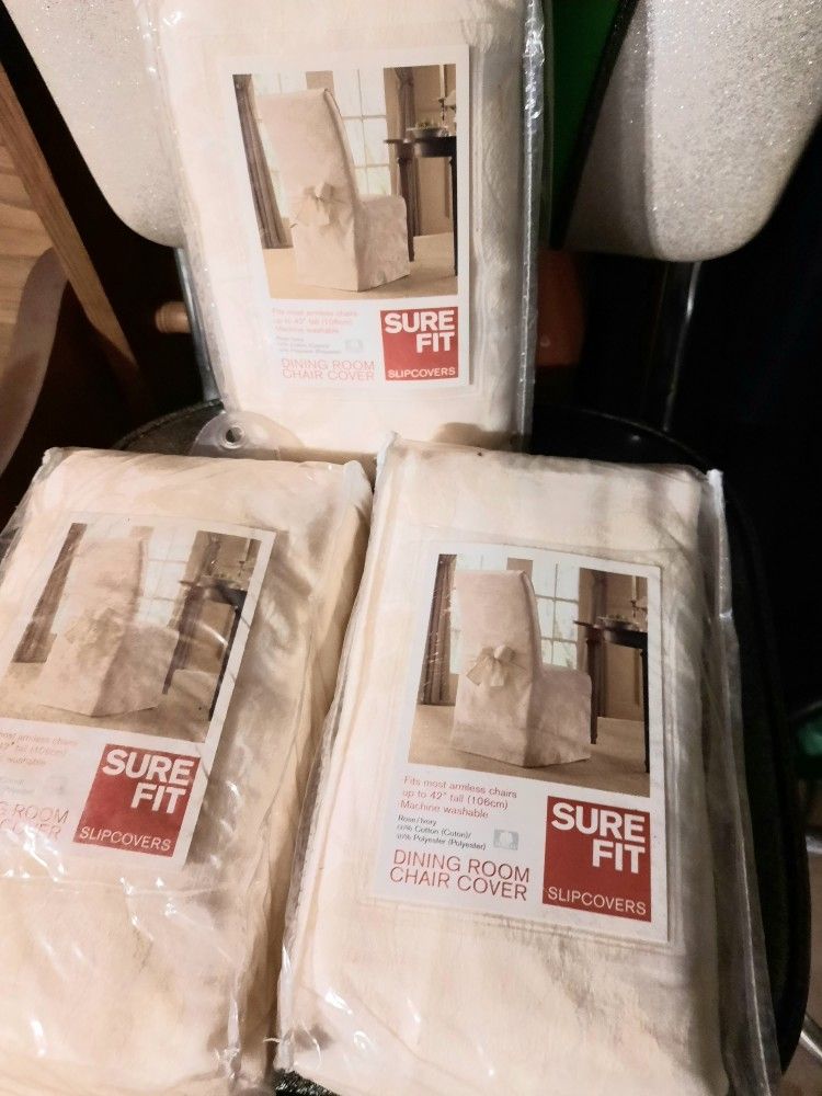4 Slip Covers Pkgs  For Chairs New