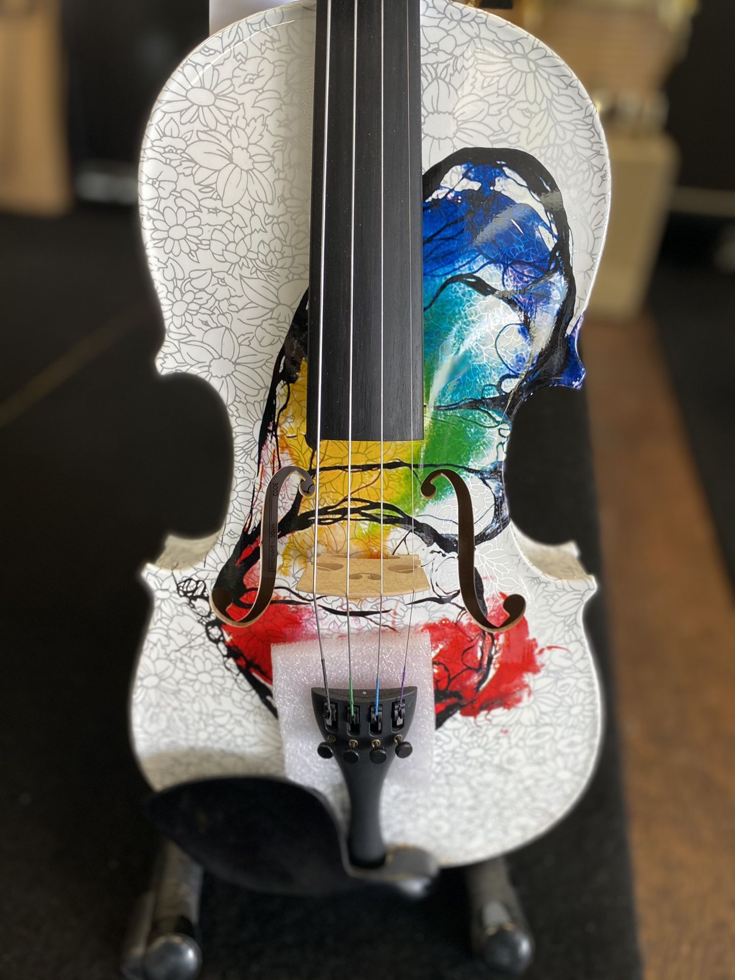 New Multi-colored Geneva 4/4 Violin