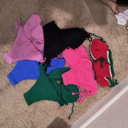 Crochet Bikinis Of Different Colors & Styles Available From S-XL
