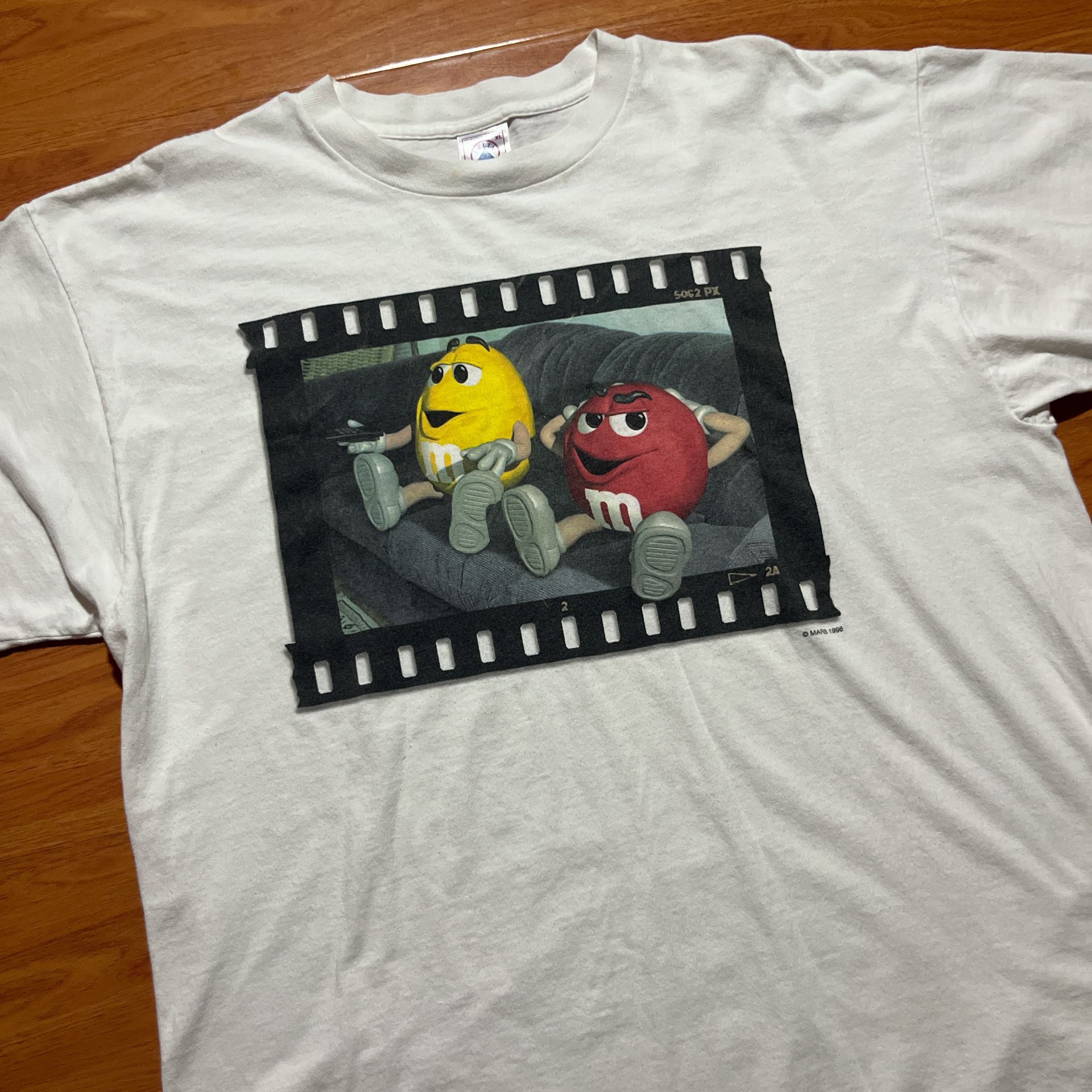 Vintage 1996 M&Ms Movie Film Tshirt  Size XL 