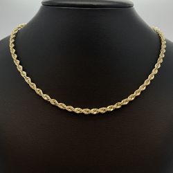 Gold Rope Chain 14K New 