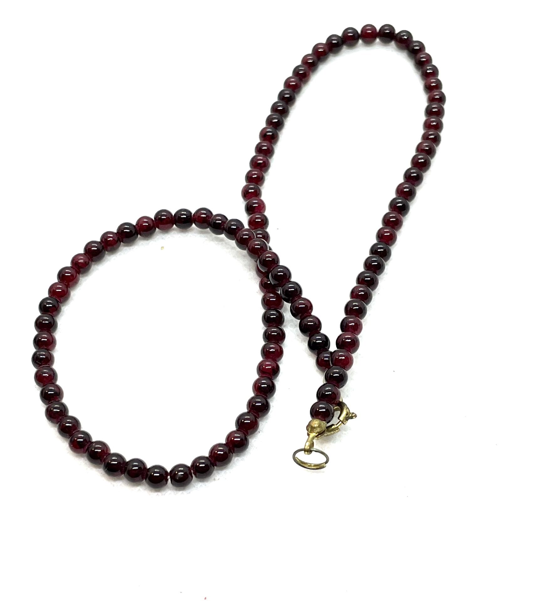 15” Genuine Garnet Necklace