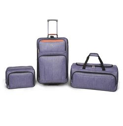 Protege 3-Piece Softside Luggage Value Travel Set Gray