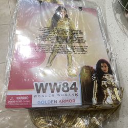 Wonder Women Golden Armor Halloween Custome 