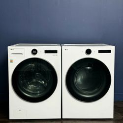 LG 4.5 cu. ft. Smart Front Load Washer with TurboWash 360 and AI DD Built-In Intelligence & 7.4 cu