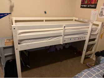 Twin bed frame white