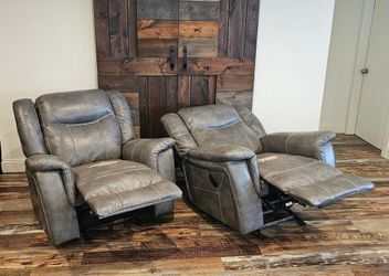 💺Leather Recliners - Glider Chairs