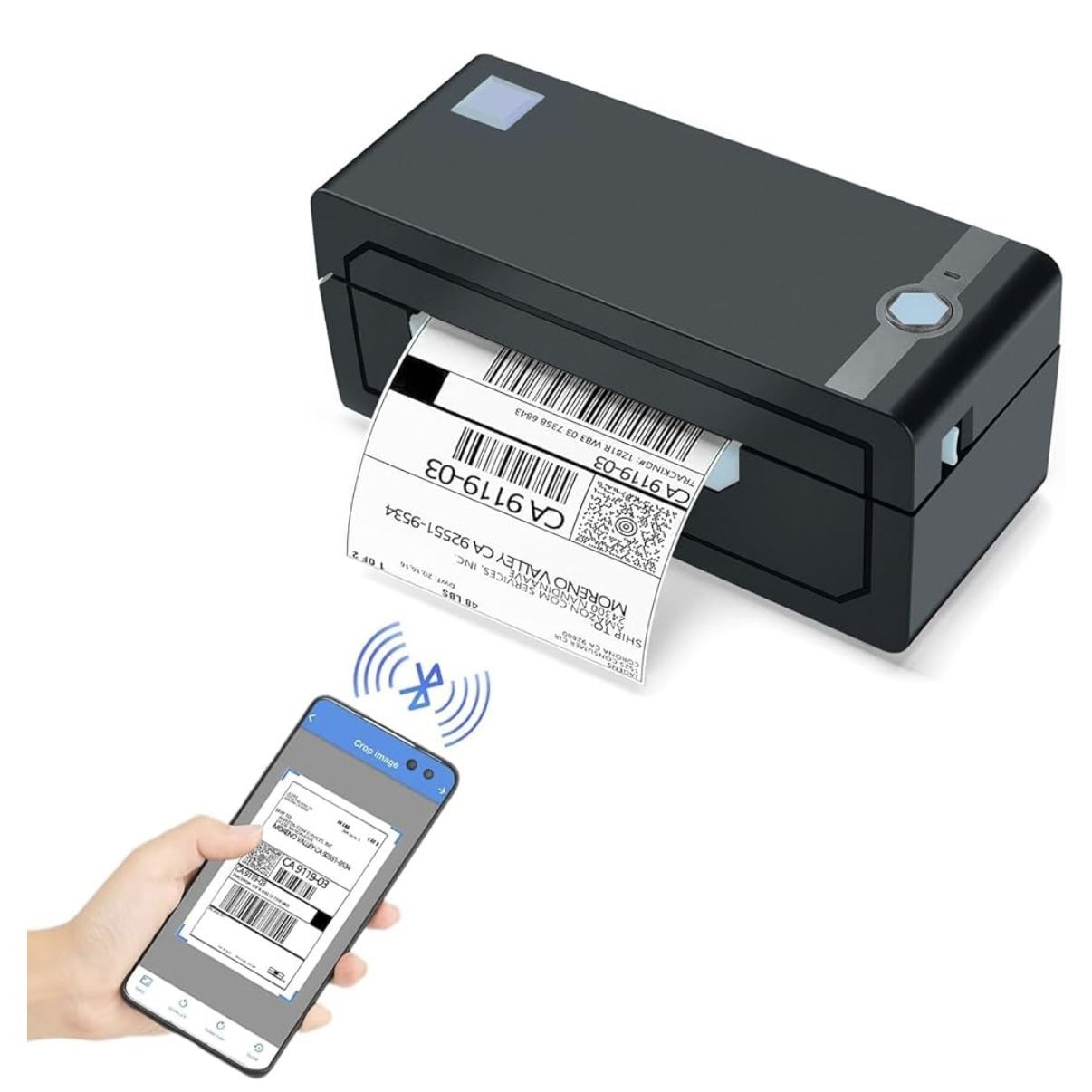 Jadens Thermal Label Printer JD-268BT Bluetooth Printer. No ink or toner needed!