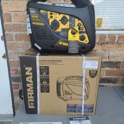 FIRMAN 2,000 Watts Recoil Start Gas Powered Inverter Generator Very Quiet with Built-In Parallel Capability