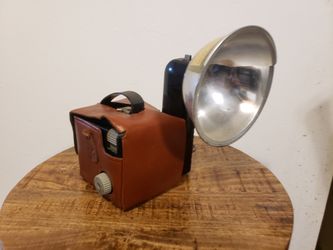 brownie hawkeye camera flash model with kodalite flasholder