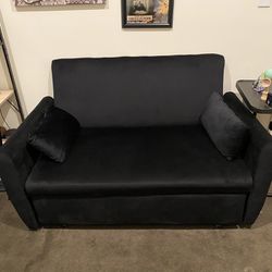 Black Pull Out Sleeper Couch