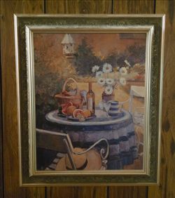 Framed painting