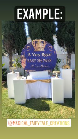 Backdrop setup for your party or event