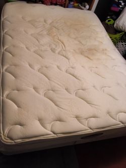 Complete bed simmons beautyrest world class, mattress box spring frame and headboard will not separate very comfy