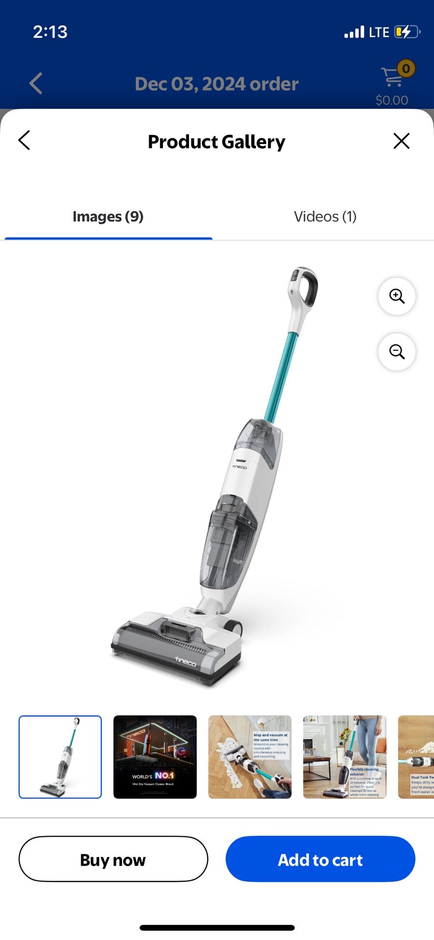 Tineco iFloor 2 Cordless Wet/Dry Vacuum Cleaner Mop