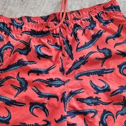 Men's Colorful  Bathing Suit With Alligators - Size Men's 36/38