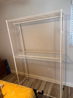 3 Tier Rolling Garment Rack