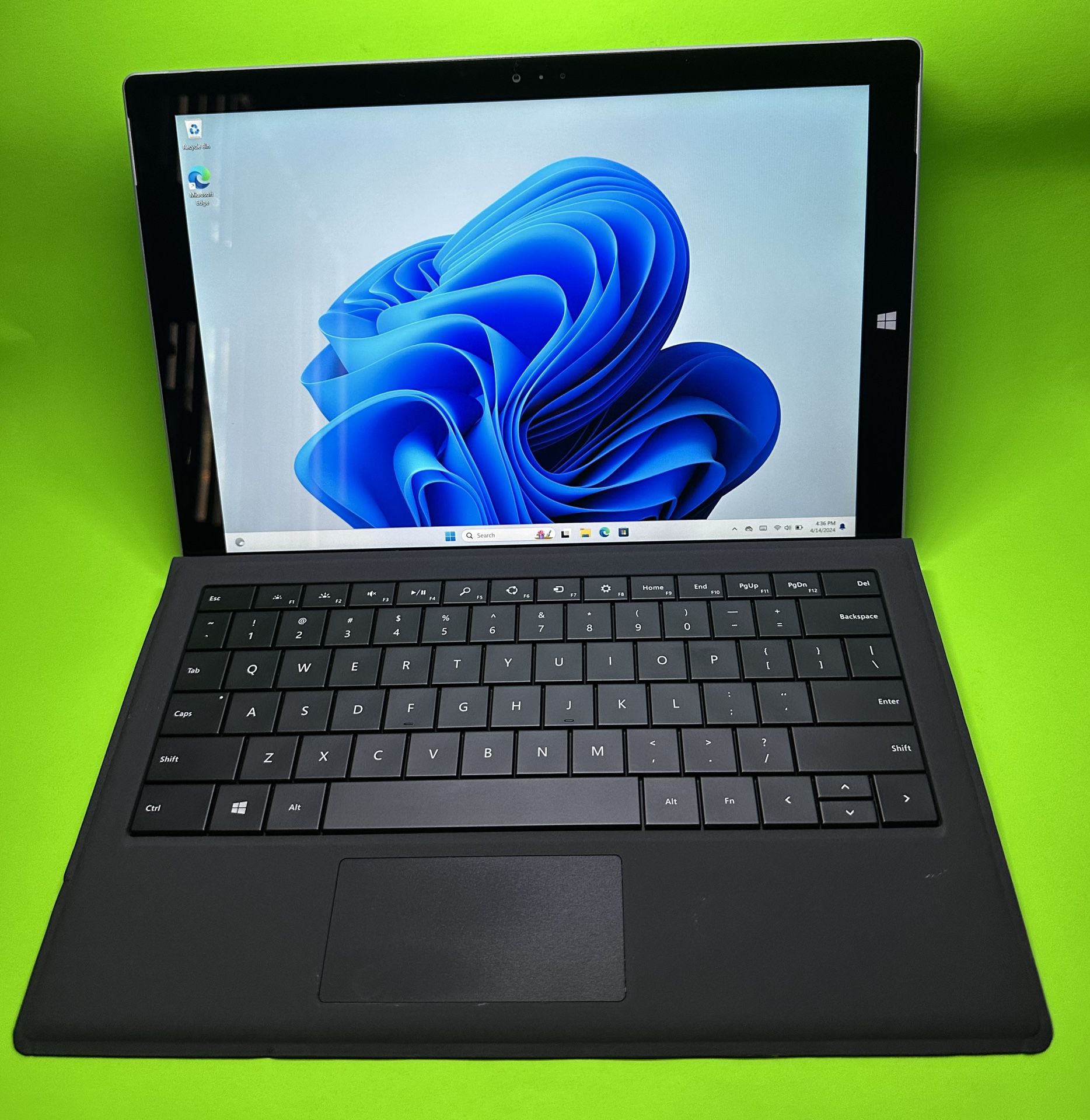 Microsoft Surface Pro 3 1631 Tablet i7-4650U 8GB 512GB Win 11 Pro" Keyboard