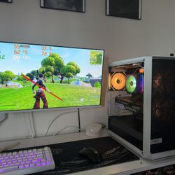 White Gaming Pc Computer Desktop RTX 3060 Ti / Ryzen 7 3700X
