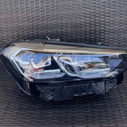 2022 2023 2024 BMW X3 X4 Right Passenger Side LED Headlight Chrome Type OEM 5A29214-08