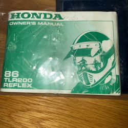 1986 Honda Reflex Tl 200 Limited Edition Trials Bike