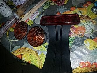 2007 & up jeep wrangler jk tail brake light + from side lights covers all 3 for 35