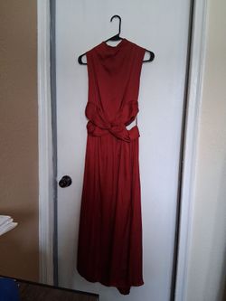Zara dress size Medium burgundy dress NEW