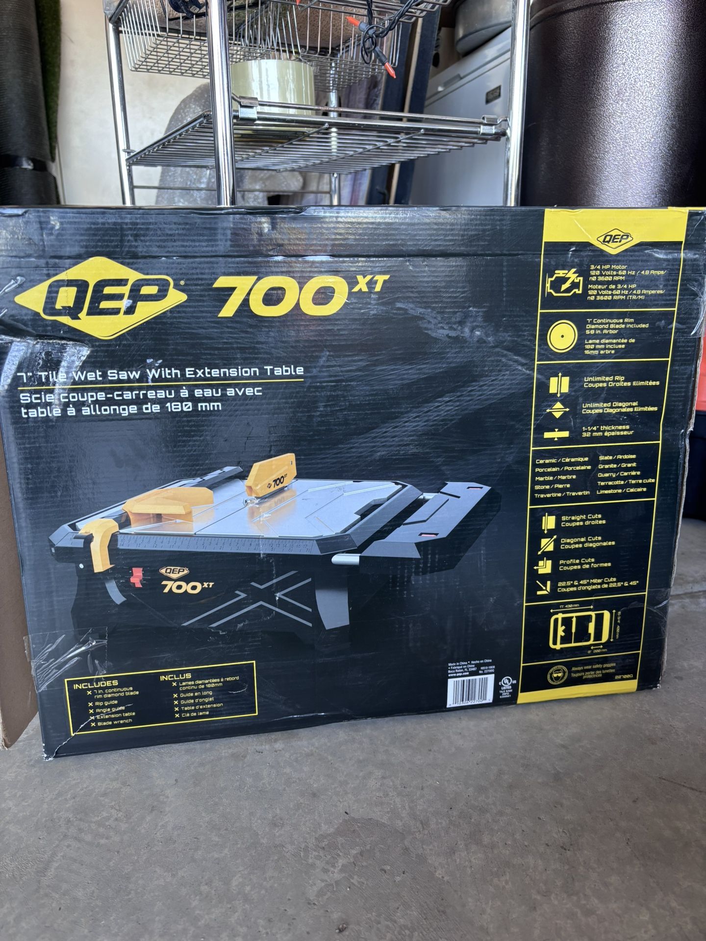 QEP Tile Wet Saw Extension Table