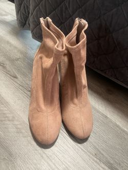 Suede Pink Boots