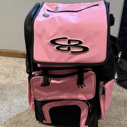 Pink Rolling Boombah Bag 