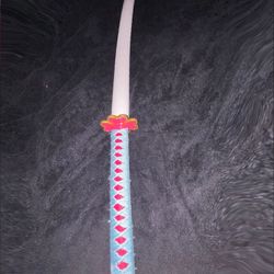 Pink and blue katana 