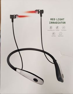 Red Light Irradiator Neckband Earphones