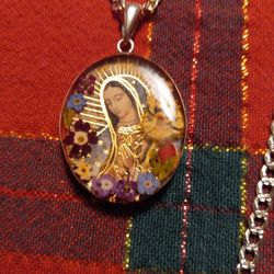 Virgin Of Guadalupe &chain/silver 925/