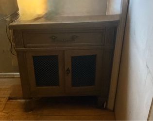 Vintage dresser with mirror, & nightstand restoration  project