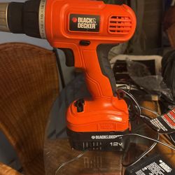 Black & Decker Cordless Drill 12V
