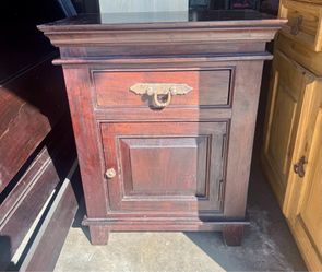 Wood nightstand