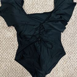 Womans xL Black Bathing Suit