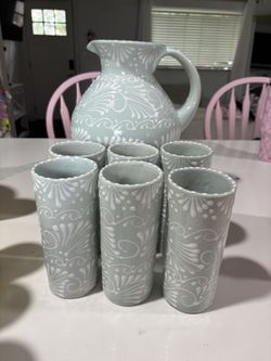 Jarra Con Vasos